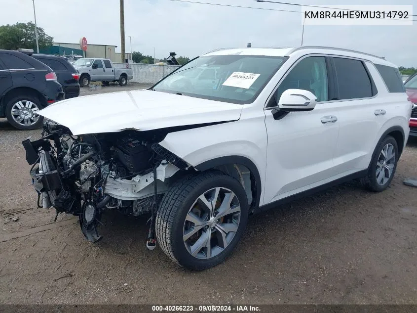 KM8R44HE9MU314792 2021 Hyundai Palisade Sel