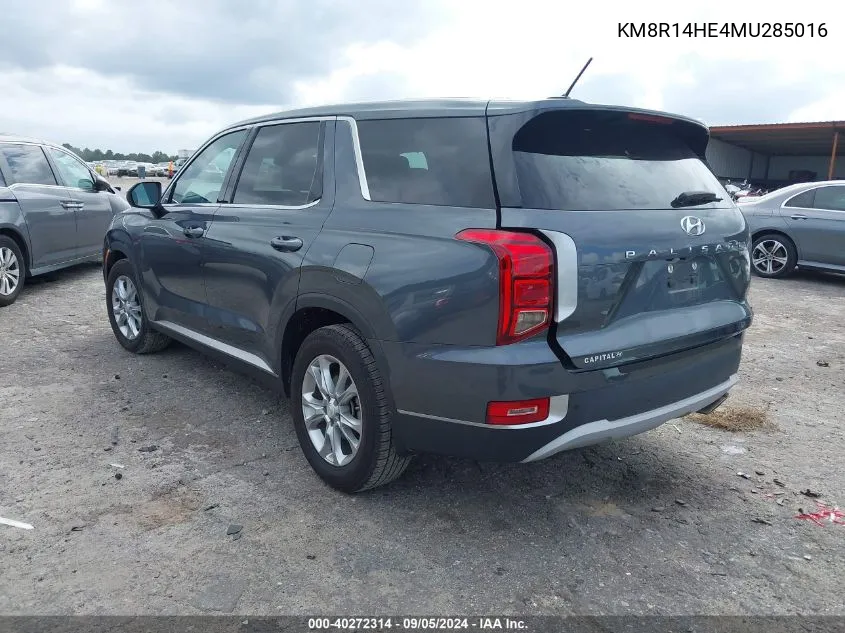 KM8R14HE4MU285016 2021 Hyundai Palisade Se