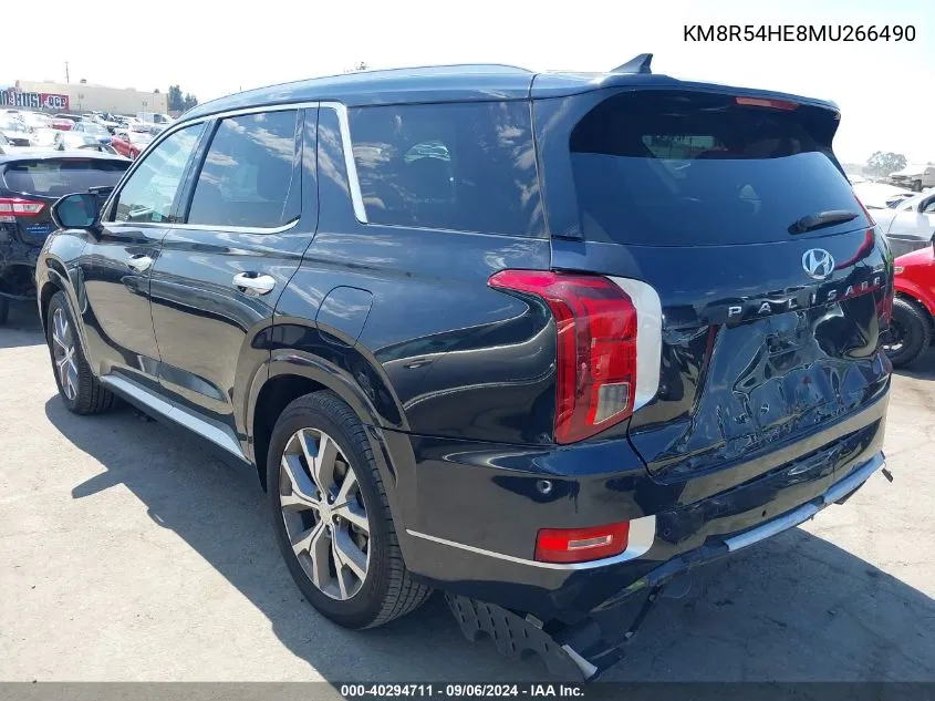 KM8R54HE8MU266490 2021 Hyundai Palisade Limited