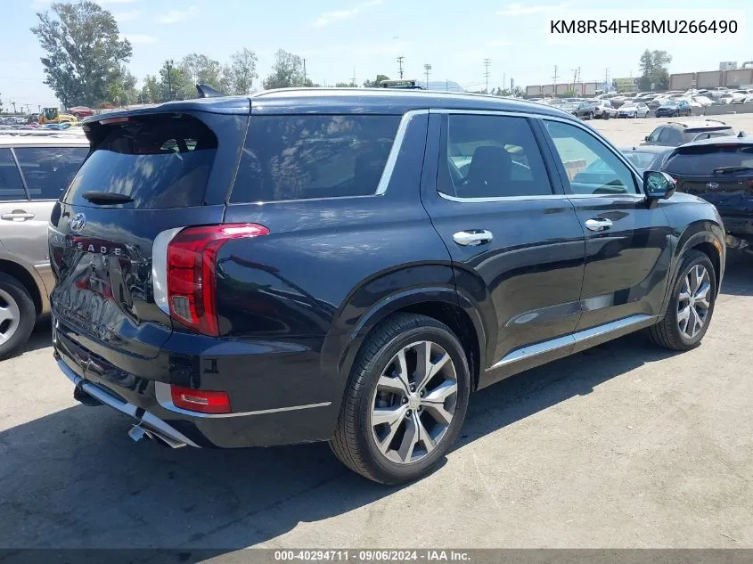 KM8R54HE8MU266490 2021 Hyundai Palisade Limited