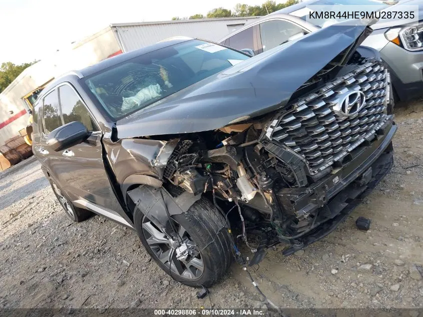 2021 Hyundai Palisade Sel VIN: KM8R44HE9MU287335 Lot: 40298806