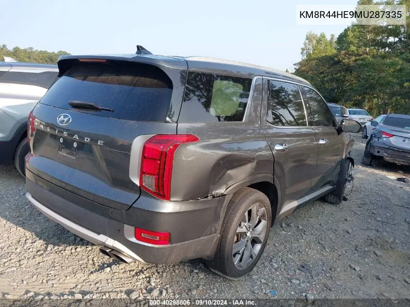 KM8R44HE9MU287335 2021 Hyundai Palisade Sel