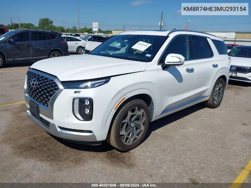 KM8R74HE3MU293154 2021 Hyundai Palisade Calligraphy