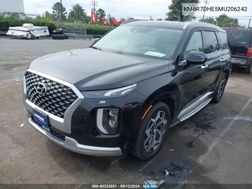 KM8R7DHE5MU206242 2021 Hyundai Palisade Calligraphy