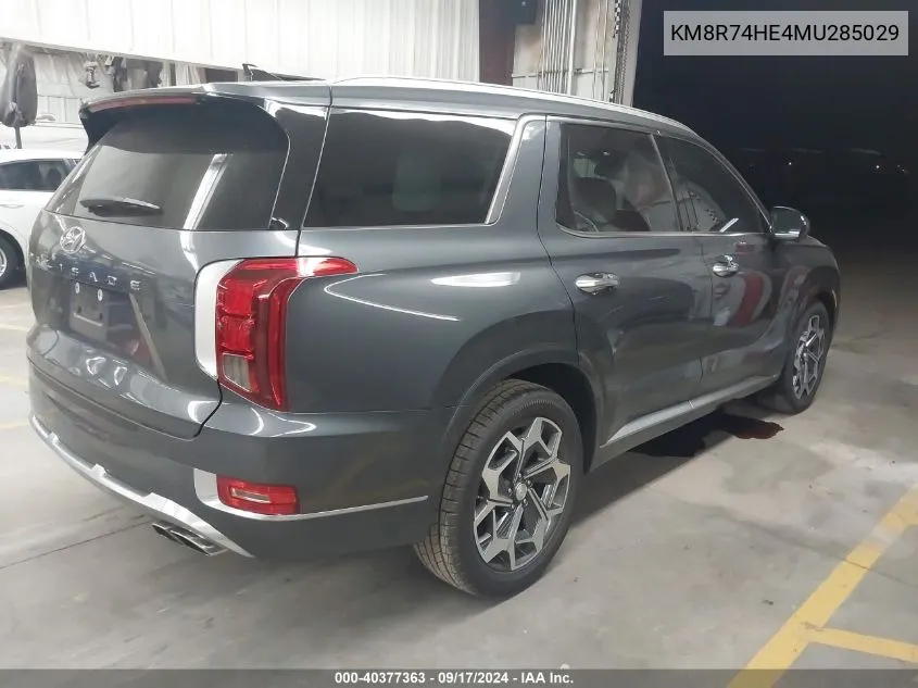 KM8R74HE4MU285029 2021 Hyundai Palisade Calligraphy