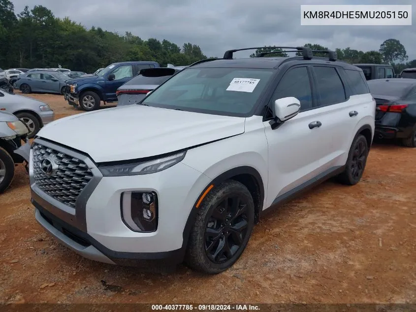 2021 Hyundai Palisade Sel VIN: KM8R4DHE5MU205150 Lot: 40377785