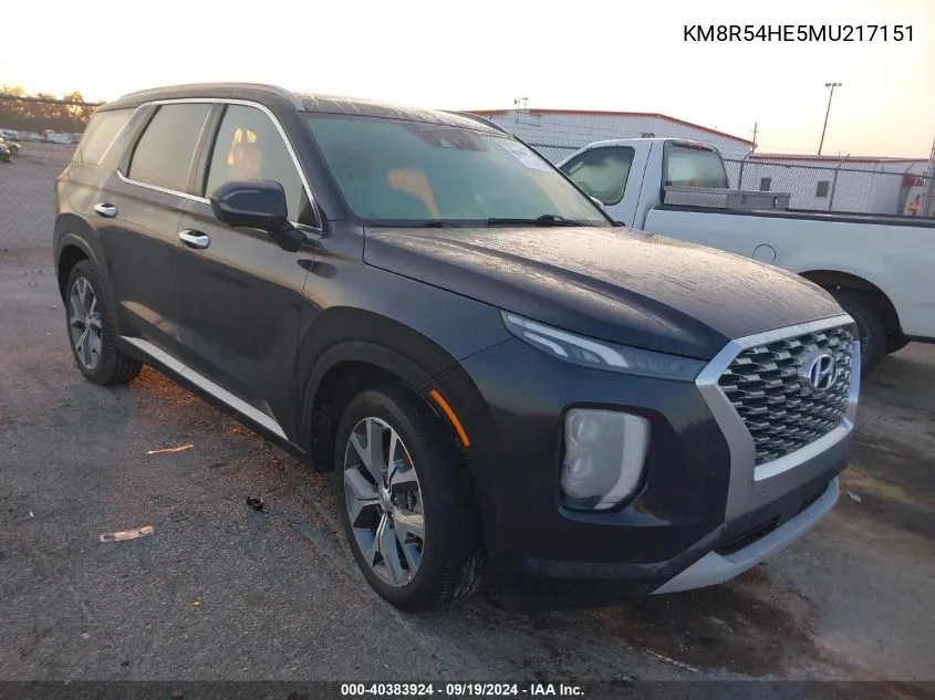 2021 Hyundai Palisade Limited VIN: KM8R54HE5MU217151 Lot: 40383924