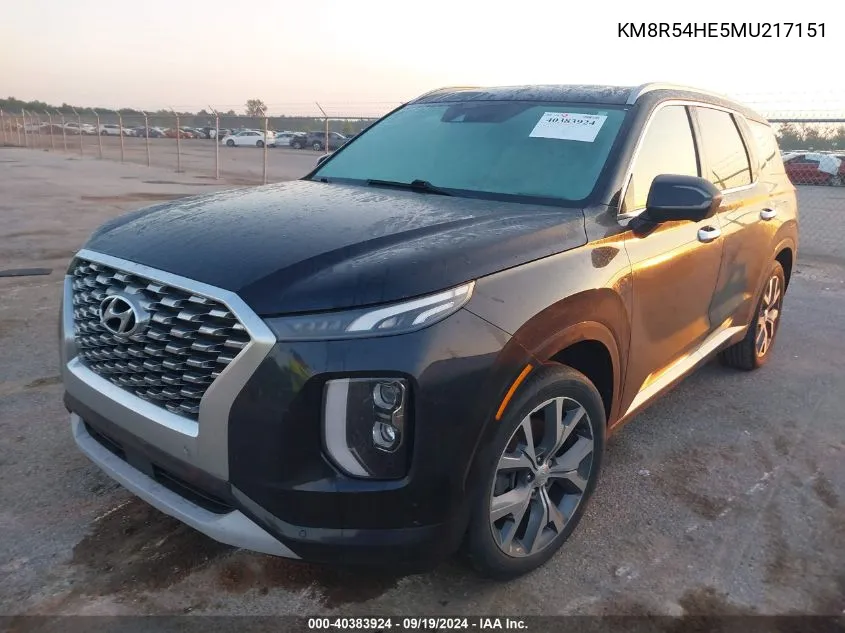 2021 Hyundai Palisade Limited VIN: KM8R54HE5MU217151 Lot: 40383924