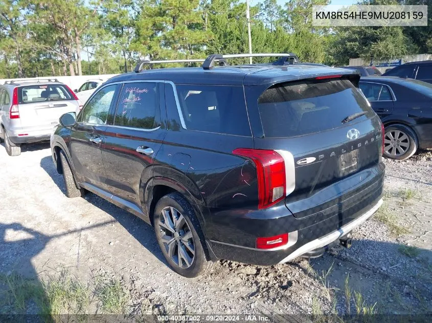 2021 Hyundai Palisade Limited VIN: KM8R54HE9MU208159 Lot: 40387002