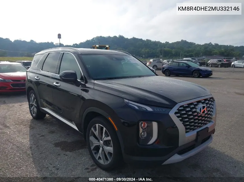 KM8R4DHE2MU332146 2021 Hyundai Palisade Sel