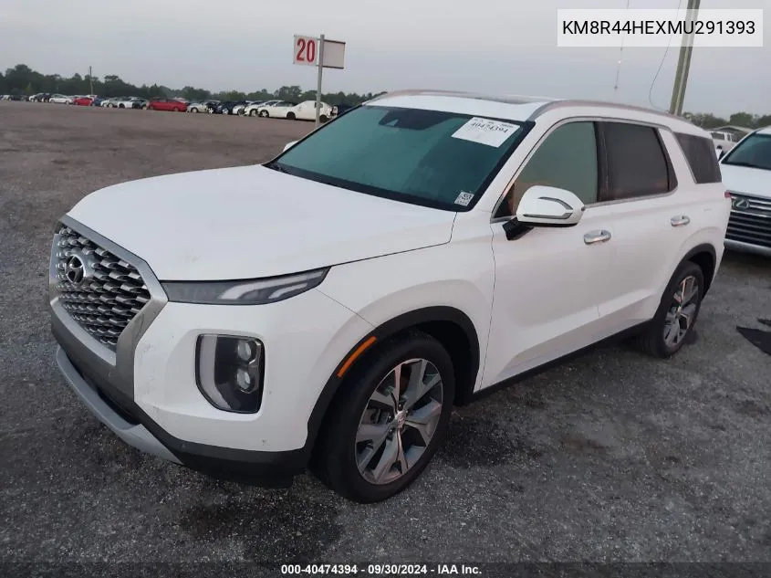 2021 Hyundai Palisade Sel VIN: KM8R44HEXMU291393 Lot: 40474394