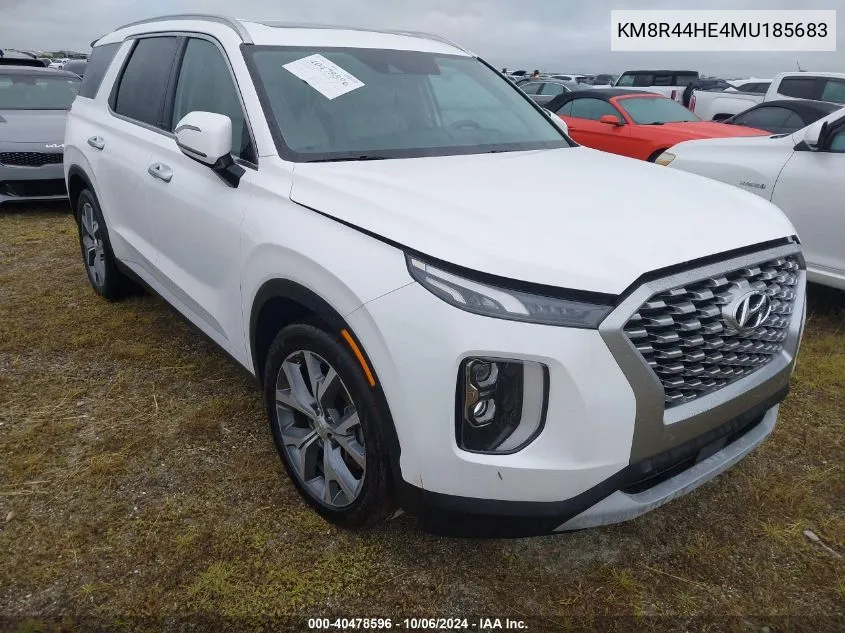 2021 Hyundai Palisade Sel VIN: KM8R44HE4MU185683 Lot: 40478596