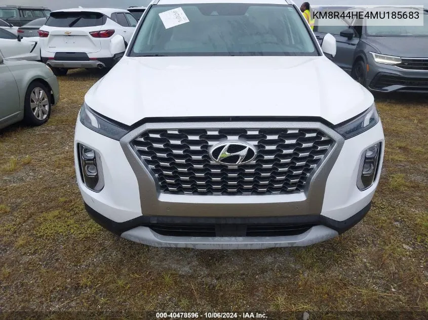 2021 Hyundai Palisade Sel VIN: KM8R44HE4MU185683 Lot: 40478596