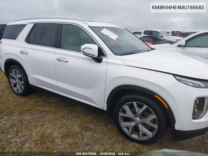 KM8R44HE4MU185683 2021 Hyundai Palisade Sel