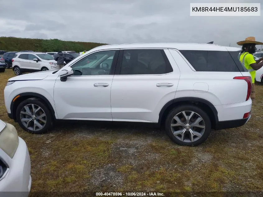 KM8R44HE4MU185683 2021 Hyundai Palisade Sel