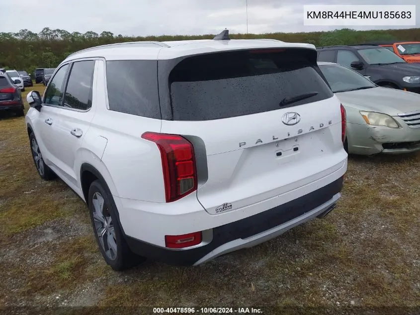 KM8R44HE4MU185683 2021 Hyundai Palisade Sel