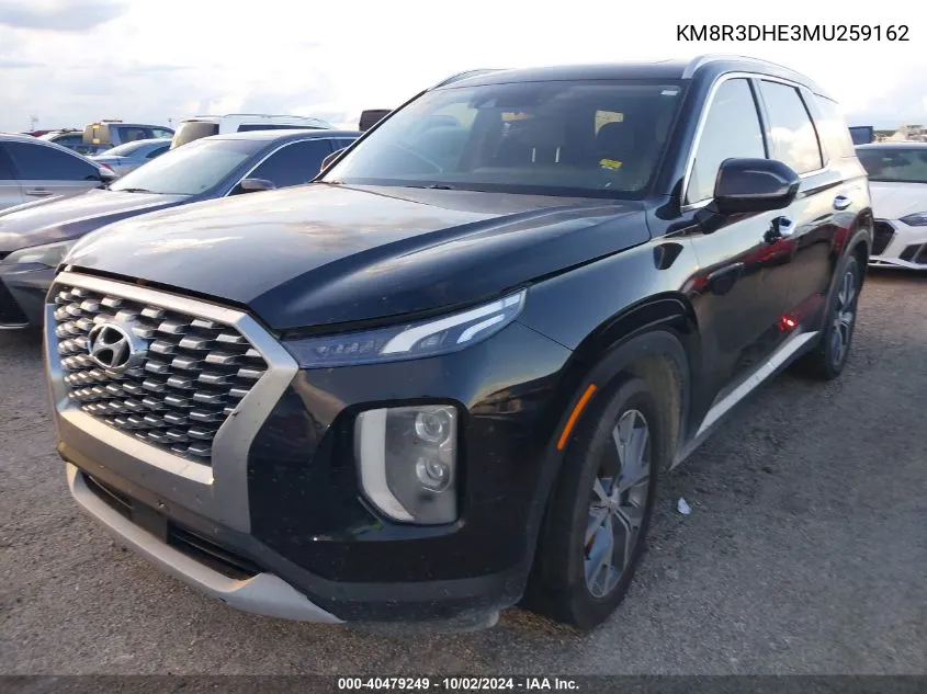 2021 Hyundai Palisade Sel VIN: KM8R3DHE3MU259162 Lot: 40479249