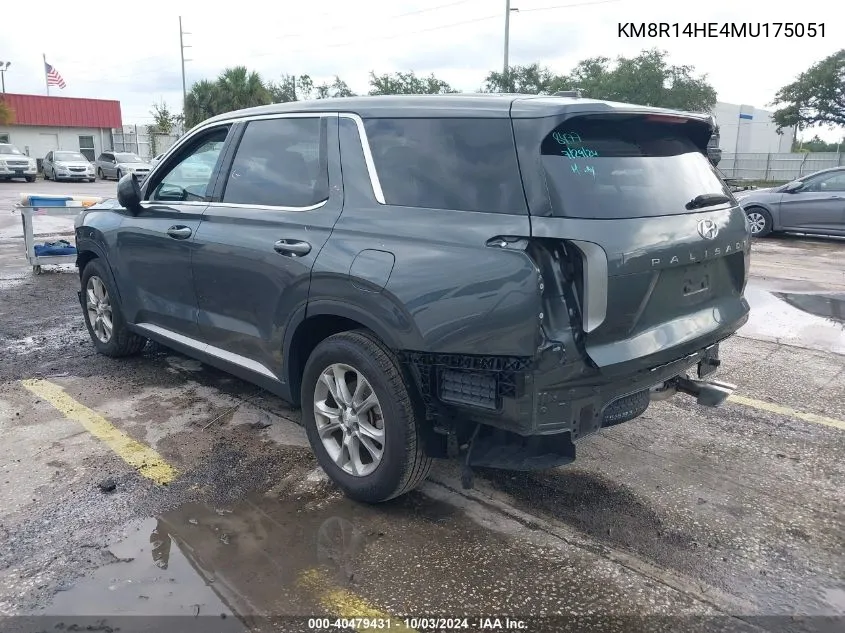 KM8R14HE4MU175051 2021 Hyundai Palisade Se