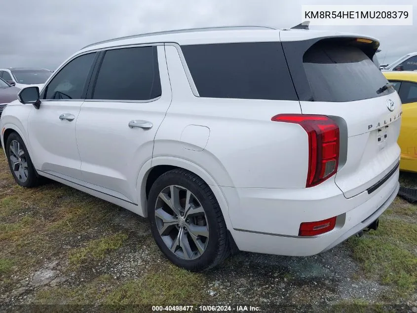 KM8R54HE1MU208379 2021 Hyundai Palisade Limited