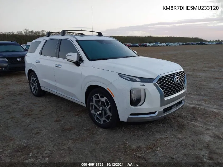 KM8R7DHE5MU233120 2021 Hyundai Palisade Calligraphy