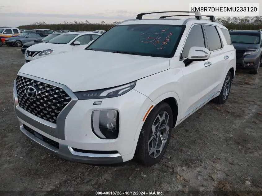 KM8R7DHE5MU233120 2021 Hyundai Palisade Calligraphy