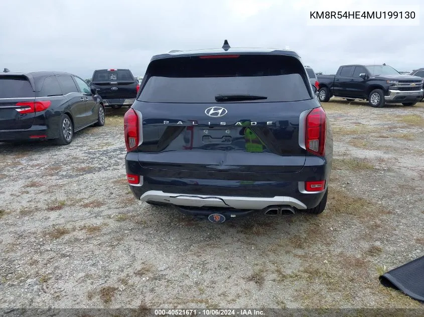 2021 Hyundai Palisade Limited VIN: KM8R54HE4MU199130 Lot: 40521671