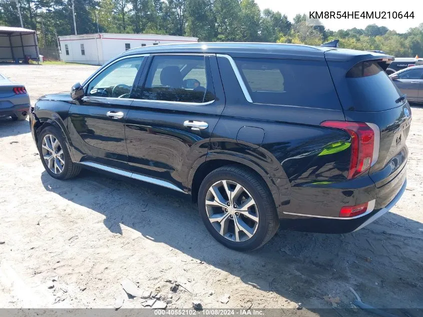 KM8R54HE4MU210644 2021 Hyundai Palisade Limited