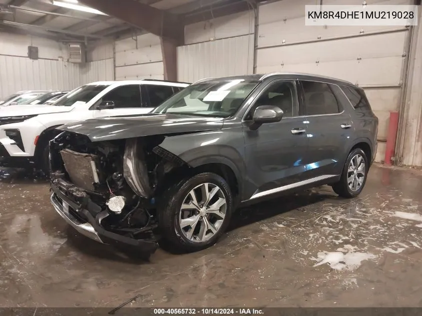 KM8R4DHE1MU219028 2021 Hyundai Palisade Sel