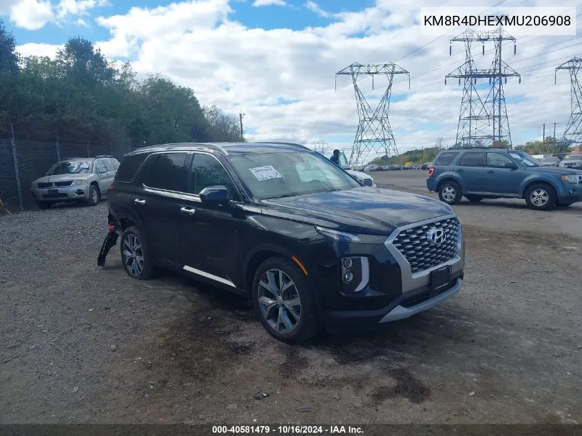 KM8R4DHEXMU206908 2021 Hyundai Palisade Sel