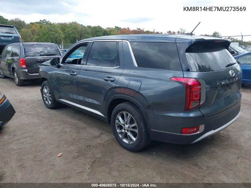 2021 Hyundai Palisade Se VIN: KM8R14HE7MU273569 Lot: 40608075