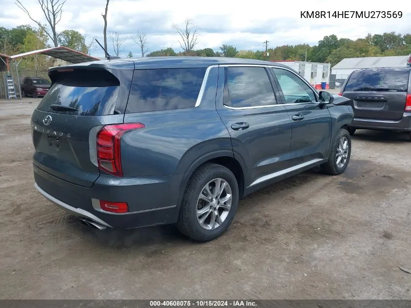 2021 Hyundai Palisade Se VIN: KM8R14HE7MU273569 Lot: 40608075