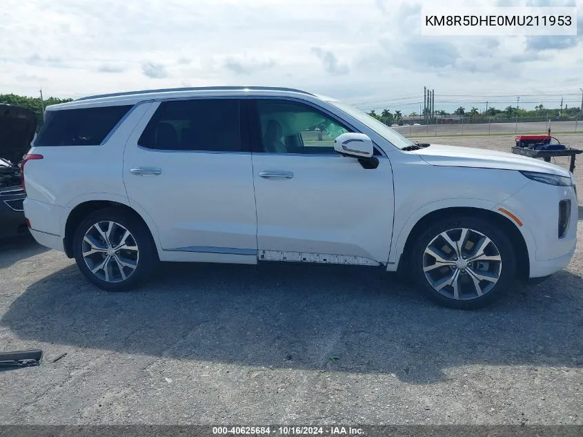 2021 Hyundai Palisade Limited VIN: KM8R5DHE0MU211953 Lot: 40625684