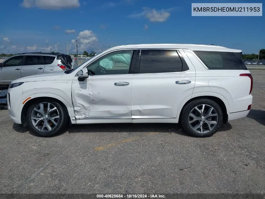 2021 Hyundai Palisade Limited VIN: KM8R5DHE0MU211953 Lot: 40625684