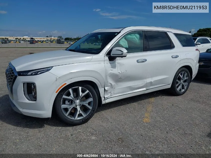 2021 Hyundai Palisade Limited VIN: KM8R5DHE0MU211953 Lot: 40625684