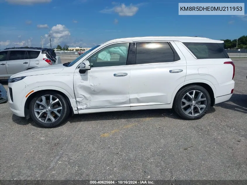 2021 Hyundai Palisade Limited VIN: KM8R5DHE0MU211953 Lot: 40625684