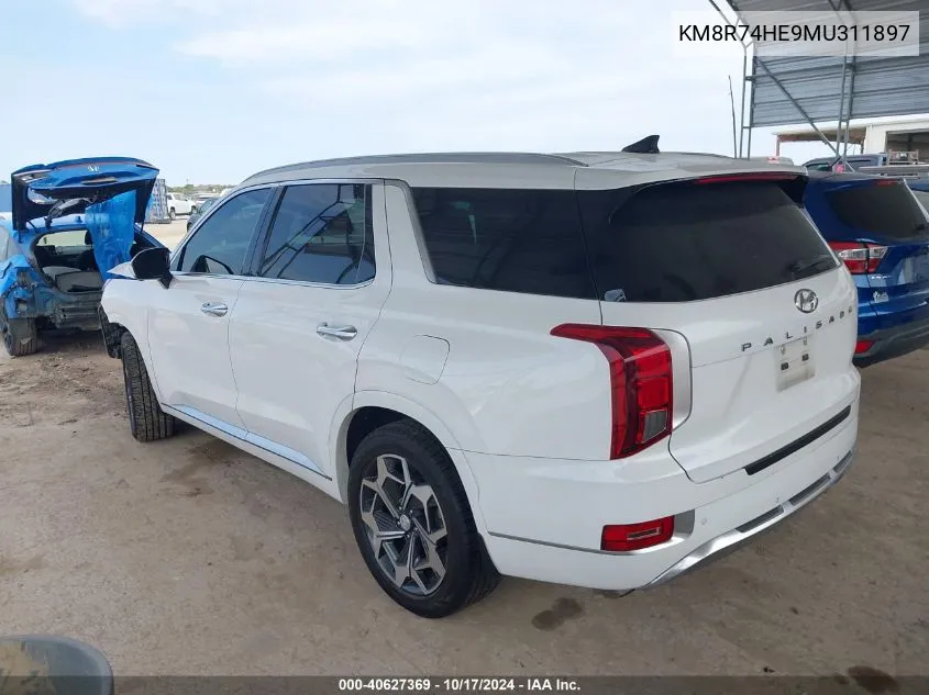 KM8R74HE9MU311897 2021 Hyundai Palisade Calligraphy