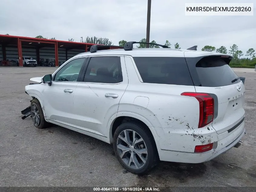 KM8R5DHEXMU228260 2021 Hyundai Palisade Limited