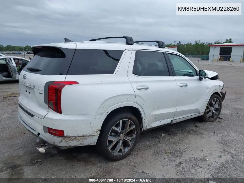 KM8R5DHEXMU228260 2021 Hyundai Palisade Limited