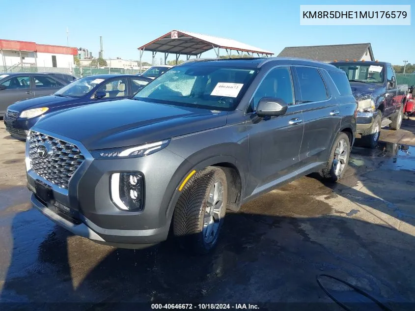 2021 Hyundai Palisade Limited VIN: KM8R5DHE1MU176579 Lot: 40646672