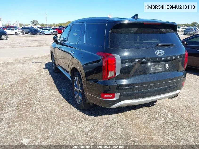 KM8R54HE9MU213118 2021 Hyundai Palisade Limited