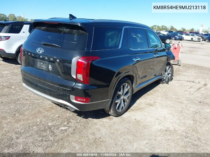 KM8R54HE9MU213118 2021 Hyundai Palisade Limited