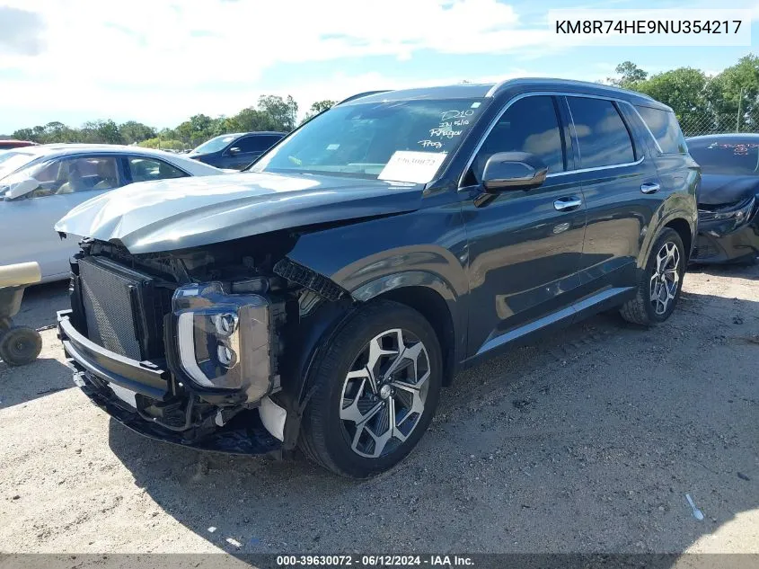 KM8R74HE9NU354217 2022 Hyundai Palisade Calligraphy