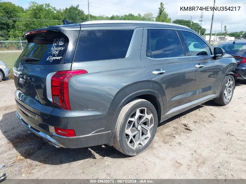 KM8R74HE9NU354217 2022 Hyundai Palisade Calligraphy