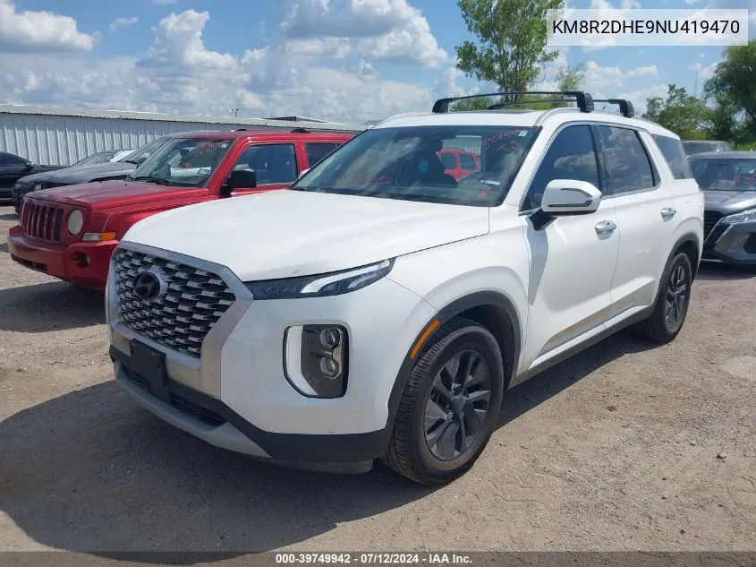 2022 Hyundai Palisade Sel VIN: KM8R2DHE9NU419470 Lot: 39749942