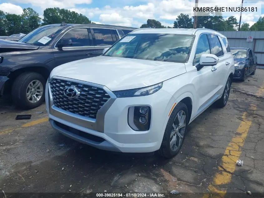 2022 Hyundai Palisade Limited VIN: KM8R54HE1NU386181 Lot: 39825194