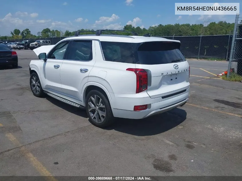 KM8R54HE0NU436665 2022 Hyundai Palisade Limited