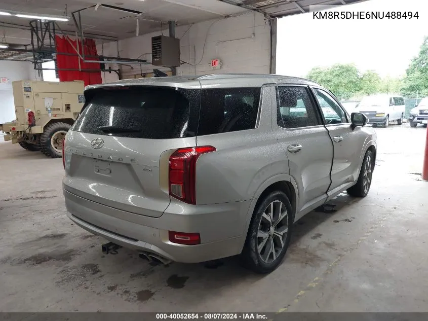 2022 Hyundai Palisade Limited VIN: KM8R5DHE6NU488494 Lot: 40052654