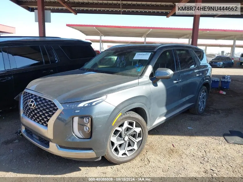 2022 Hyundai Palisade Calligraphy VIN: KM8R74HE9NU444662 Lot: 40088009