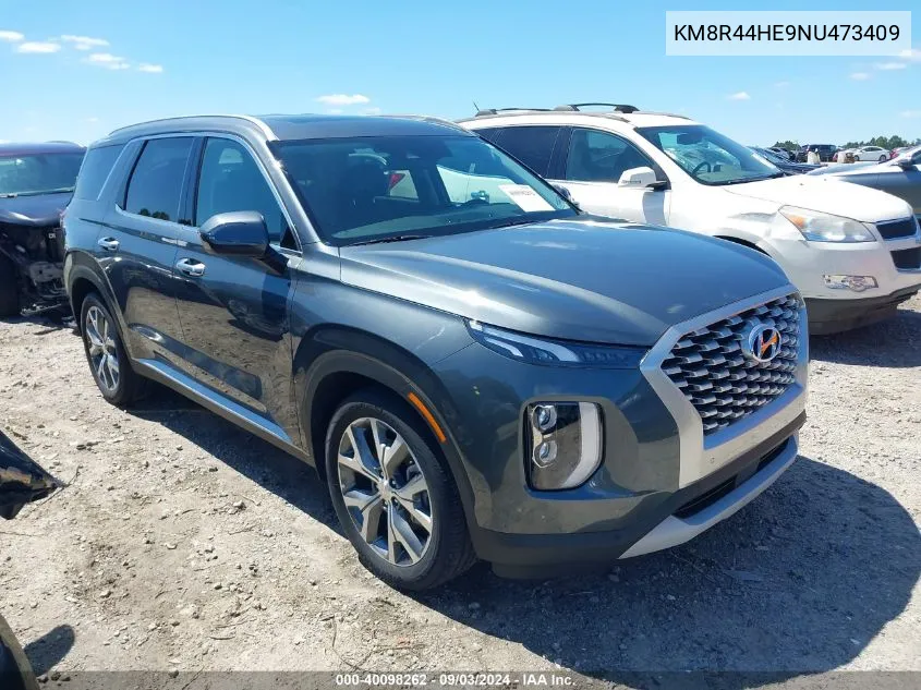 2022 Hyundai Palisade Sel VIN: KM8R44HE9NU473409 Lot: 40098262