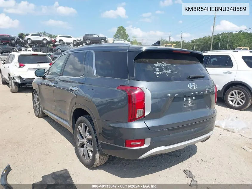 KM8R54HE8NU348589 2022 Hyundai Palisade Limited